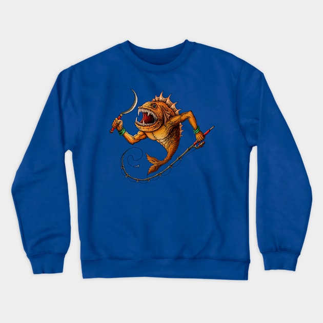 FISH ART Crewneck Sweatshirt by HornArt